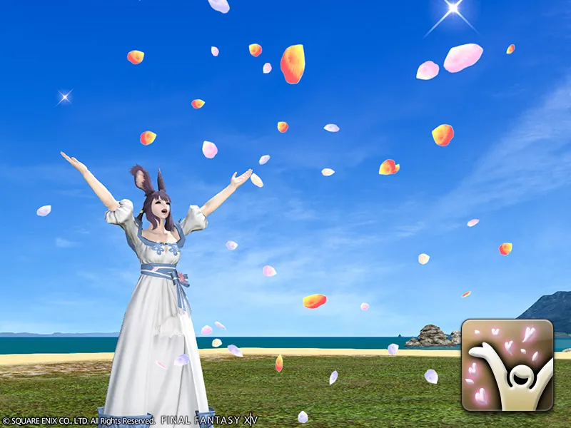 Emote: Flower Shower | FINAL FANTASY XIV Online Store