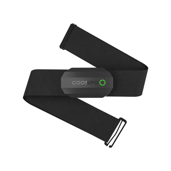 CooSpo Heart Rate Monitor,Bluetooth ANT+ Chest Strap Heart Monitor,HRM Dual HR Monitor Sensor Compatible with IP67, Peloton,Zwift,DDP Yoga,Strava,Wahoo Fitness,Polar Beat for iOS & Android - 