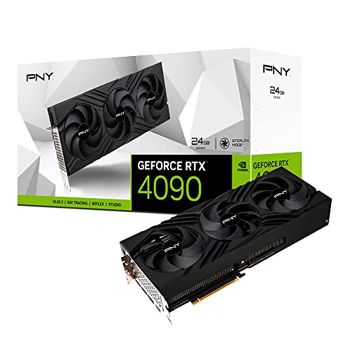 PNY GeForce RTX™ 4090 24GB Verto Triple Fan Graphics Card DLSS 3 - RTX 4090 LED