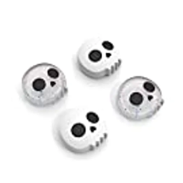Halloween 4PCS Switch Thumb Grips for Nintendo Switch Joy-Con Joystick, Cute Soft Silicone Joystick Caps Accessories Compatible with Nintendo Switch / OLED / Lite Joycon, Skull