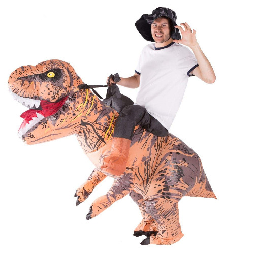 Bodysocks Adult Inflatable Deluxe Dinosaur Fancy Dress Costume