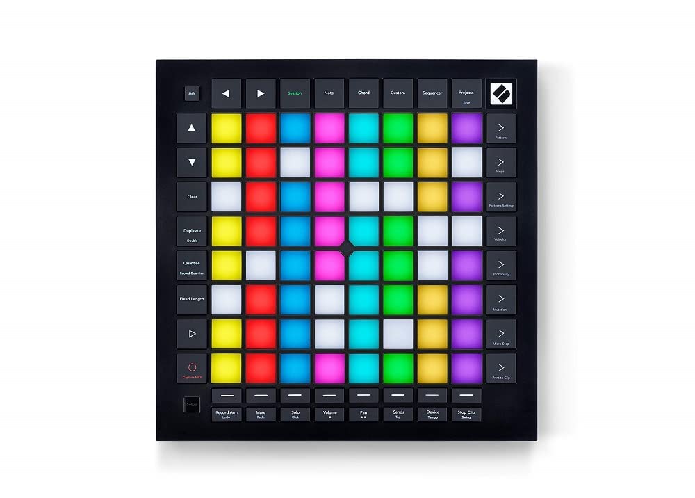Novation Launchpad Pro [MK3] Séquenceur et contrôleur matriciel MIDI pour Ableton Live, Logic Pro et votre matériel, avec 64 pads RVB sensibles, jeu dynamique des notes, modes Chord et Scale