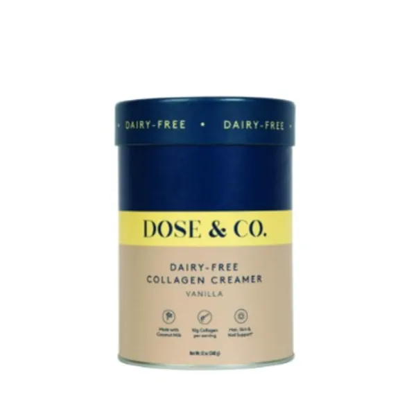 Dose & Co Dairy-Free Collagen Creamer - Vanilla 340g, Vanilla
