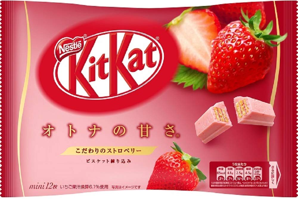 Kit kat chocolate strawberry 12 bars 1 bags Japan import