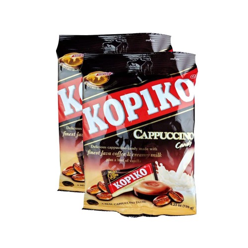 2 Packs Kopiko Cappuccino Candy 4.23 Oz - Coffee 4.23 Ounce (Pack of 2)
