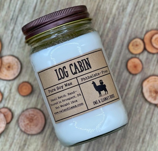 Log Cabin Farmhouse Candle