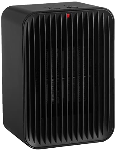 Amazon Basics DQ2088 Electric Space Heater with Temperature Control, Black, 520 Watt - Black