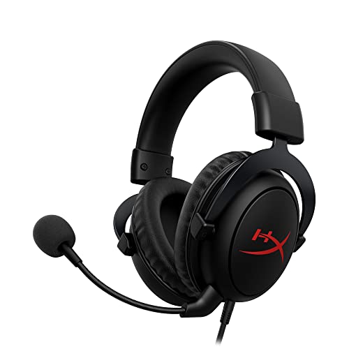 HyperX - Cloud Core Wired DTS Headphone:X Gaming Headset for PC, Xbox X|S, and Xbox One – Black - Black - Wired