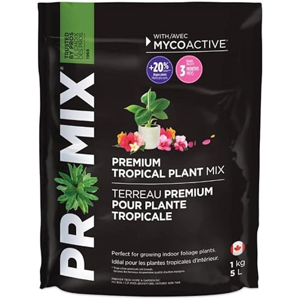 Pro-Mix Premium Tropical Plant Mix 5L with Mycoactive