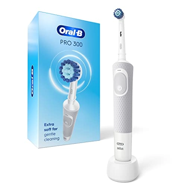 Oral B Pro 300 Sensitive Clean Vitality Electric Toothbrush with (1) Brush Head, Rechargeable, White