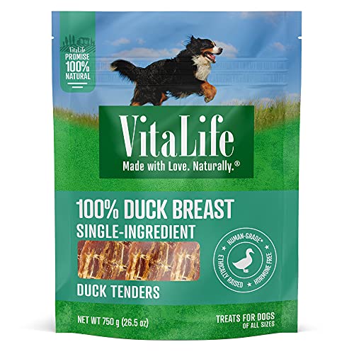 VitaLife 750 g Duck Tenders, All Natural Dog Treats - 750 g (Pack of 1) - Jerky Treats