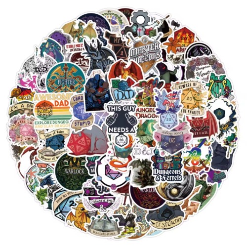100PCS DnD Sticker Pack