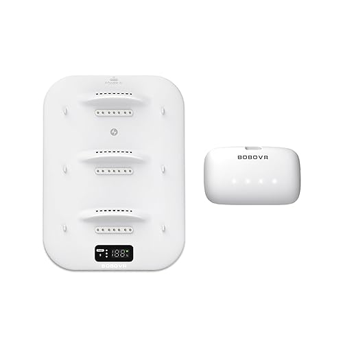BOBOVR BD3 Charging Dock+B100 Combo, Providing Fast Charging for 3*B100, 30W Power, 0-80% in Just 1 Hour