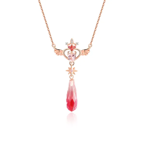 Rosie Love Crystal Drop Necklace