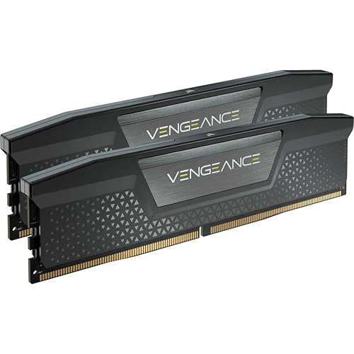 CORSAIR VENGEANCE DDR5 RAM 96GB (2x48GB) 6400MHz CL32 Intel XMP iCUE Compatible Computer Memory - Black (CMK96GX5M2B6400C32) - 96GB (2x48GB) - Black