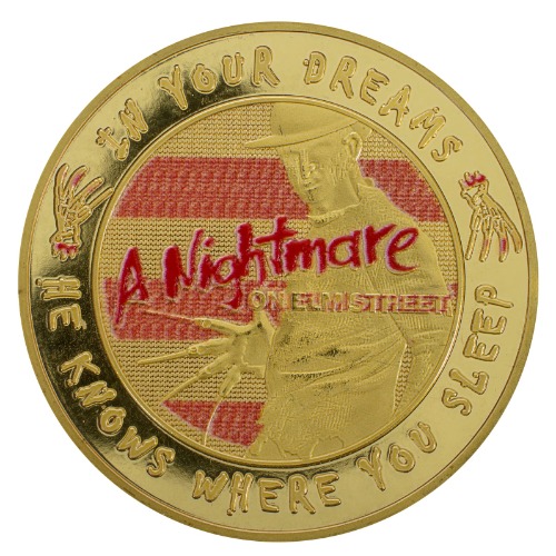 Nightmare On Elm Street Coin: Limited Edition Individually Numbered Commemorative Coin, Nightmare On Elm Street Memorabilia.