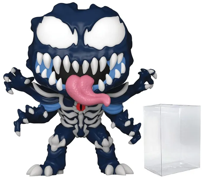 POP Marvel: Monster Hunters - Venom Funko Pop! Vinyl Figure (Bundled with Compatible Pop Box Protector Case), Multicolored, 3.75 inches