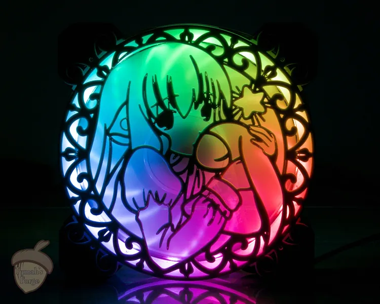 Fan Shroud | Chii and Atashi | Shroud/Cover/Grill for 120mm computer/PC case fans