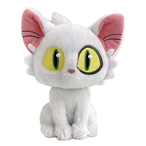 Anime Plush | Suzume No Tojimari Plush Doll Toys | Stuffed Plush Anime Doll | Cat Plushie Kawaii Plush | Stuffed Animal Cartoon Dolls for Fans or Kids, Home and Car Decor (25-30cm) - white cat / 25cm