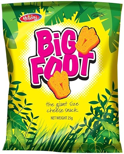 Holiday Big Foot, The Giant Cheese Snack, 0.8 Oz, Pack of 12 - Regular