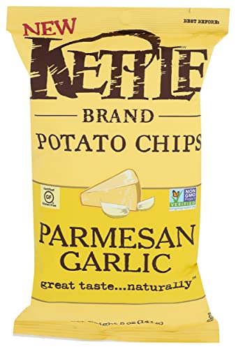 KETTLE FOODS CHIPS KETTL GARLIC PARM 5 OZ - Parmesan Cheese - 5 Ounce (Pack of 1)