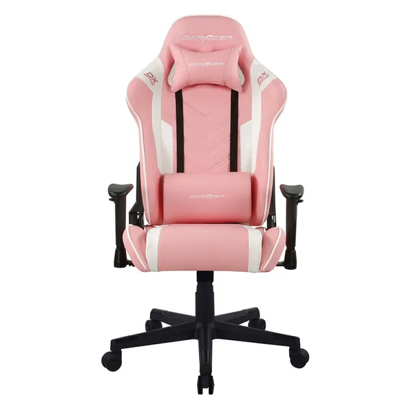 DXRacer Prince Series P132 Gaming Chair - Pink White