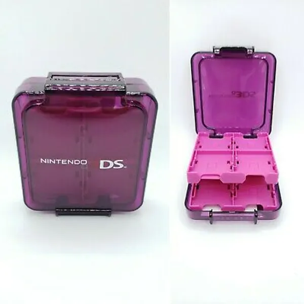 Nintendo 3DS Purple Compact 16 Game Case Game Card Holder Travel Hard Shell | eBay