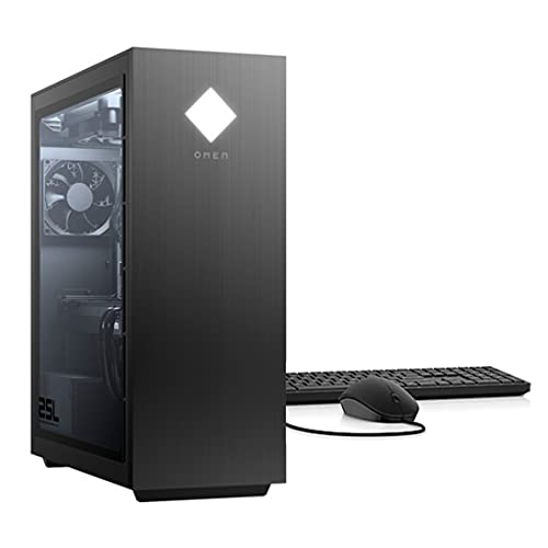 HP OMEN 25L Gaming Desktop Gamer Tower PC, GeForce RTX 2060 6GB Graphics, 10th Gen 8-Core i7-10700 up to 4.8 GHz (64GB DDR4 RAM | 1TB PCIe SSD | 1TB HDD) VR Ready RGB Lighting 500W PSU WiFi Win 10 Pro