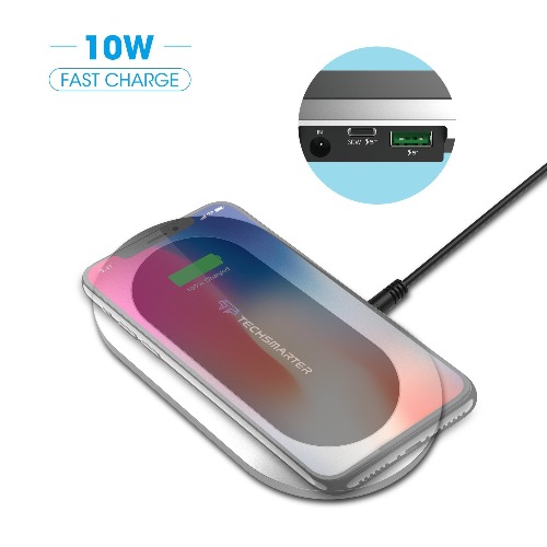 Wireless Charger with 30W USB-C PD and 18W USB ports