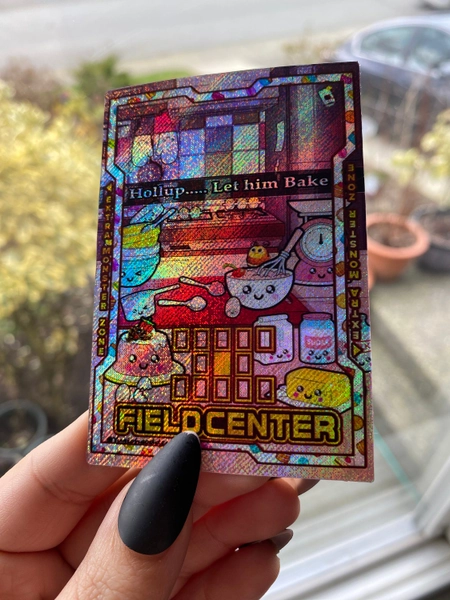 Custom Madolche Let Him Bake Field Center Card