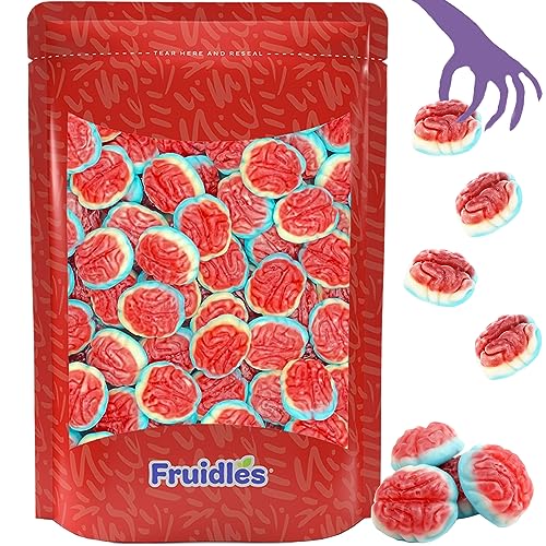 Halloween Gummy Brains Candy, Trick-Or-Treat Party Bag Fillers, Party Favor (Half-Pound) - 8 Ounce (Pack of 1)