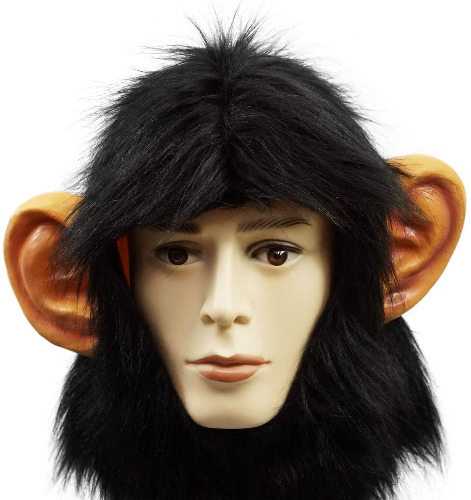 CreepyParty Half Face Monkey Fance Dressing Up Animal Head mask Anime Costume - 