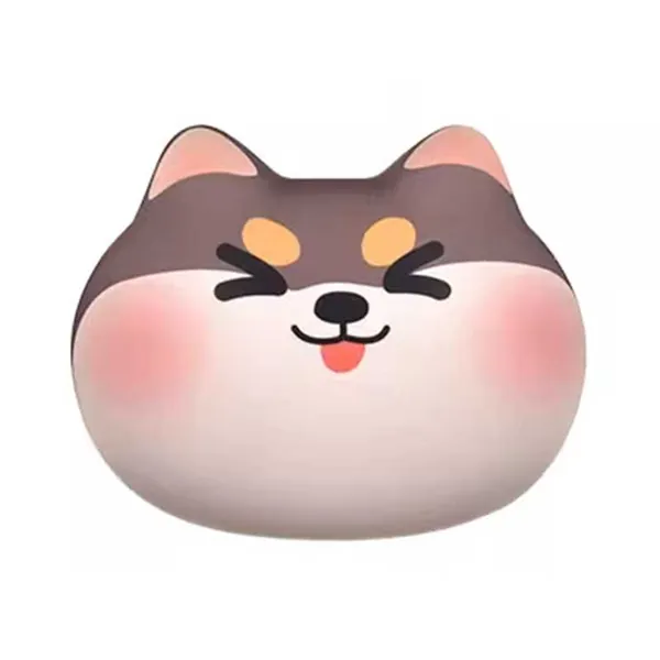 Cute Dog Wrist Support Pad Shiba Inu Dog Padded Wrist Rest Kawaii Gaming Setup - Black