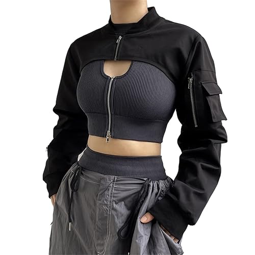 Goth Crop Top - Large