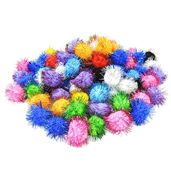 Throne Zen Andiker Cat Crinkle Balls, 2.36 Inches Colorful Cat