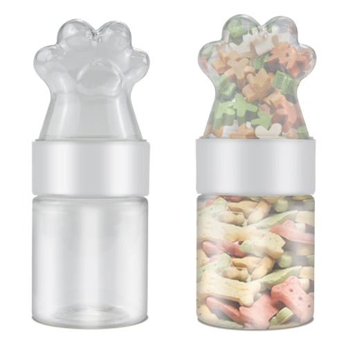 Ctpeng Pet Food Storage Container for Dry Food,Puppies Treat Jar for Small Dog,Kitten（1 pack）