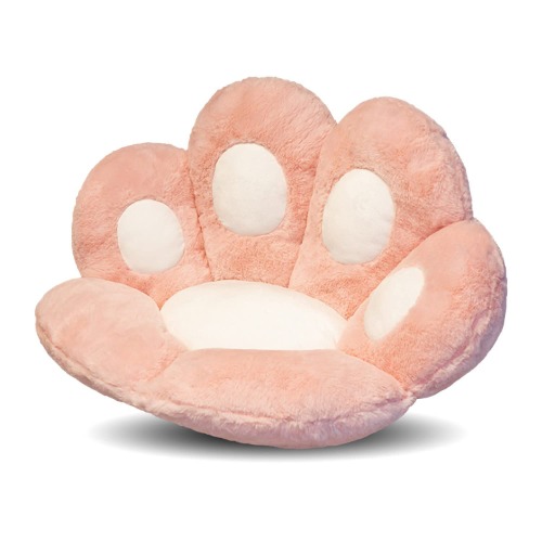Cat Paw Seat Cushion Chair Pads Bear Paw Shape Lazy Sofa Soft Chair Floor Cushions Cute Pillow Big Seat Pad Home Decor for Office Worker Kids Cat Nest (Pink)