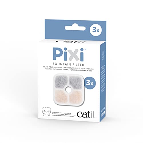 Catit Pixi 43721 Lot de 3 filtres de Rechange pour Fontaine Catit Pixi - Blanc. - 3 Unité (Lot de 1)