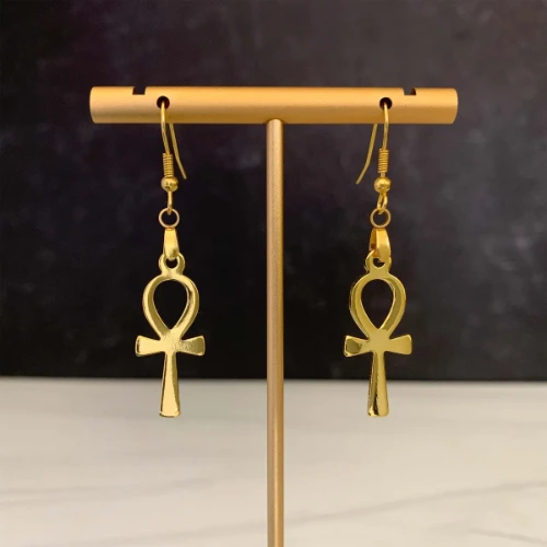 Ankh Earrings (Style: Hooks)