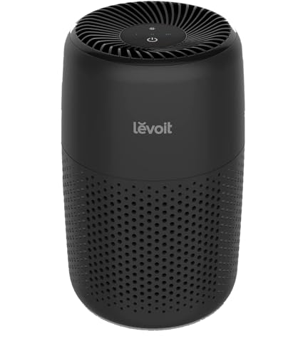LEVOIT Air Purifiers For Bedroom Home, 3-in-1 Filter Cleaner With Fragrance Sponge For Better Sleep, Filters Smoke, Allergies, Pet Dander, Odor, Dust, Office, Desktop, Portable, Core Mini, Black - Air Purifier - Black