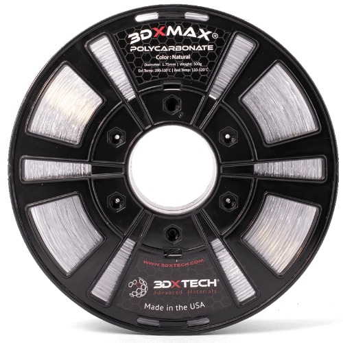 3DXMAX® PC (Polycarbonate) 3D Printing Filament | Transparent