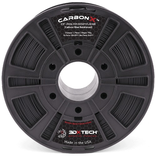 CarbonX™ Carbon Fiber Reinforced Polypropylene (PP+CF) 3D Filament