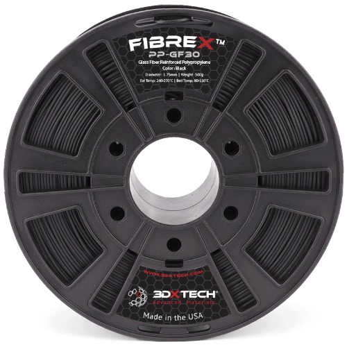 FibreX™ PP+GF30 [ Polypropylene + 30% Glass Fiber ] 3D Printing Filament