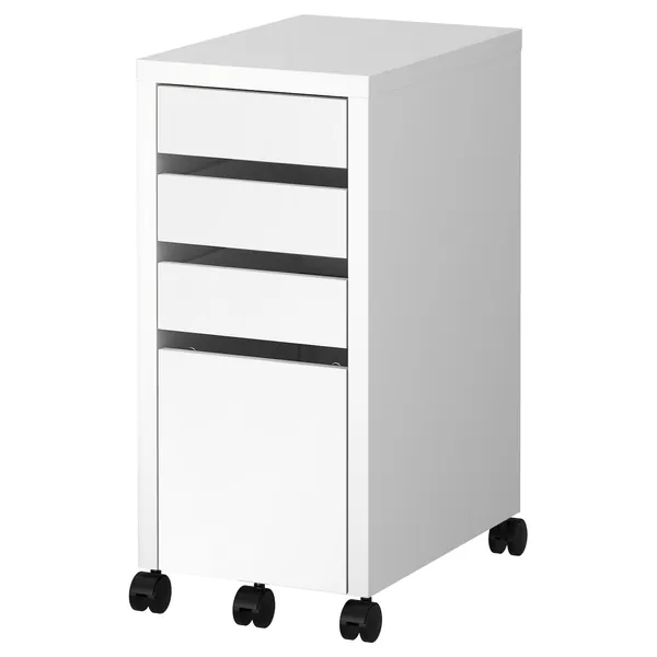 MICKE Drawer unit/drop file storage - white 13 3/4x29 1/2 "