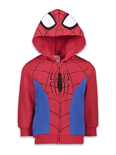 Marvel Spider-Man Spider-Verse Venom Zip Up Hoodie Toddler to Big Kid - 3T - Red/Blue