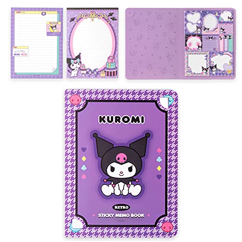 KAWAIIANS Cute 6.30 x 8.27'' Memo Sticky Note Booklet, Kawaii Stationary Supplies for Teens Girls Students Back to School - Ku