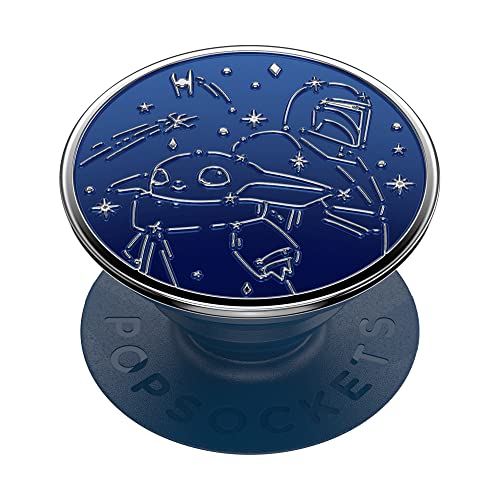 PopSockets: PopGrip - Expanding Stand and Grip with a Swappable Top for Phones & Tablets - Enamel Mandalorian Night