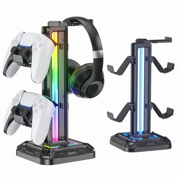 RGB Headset Stand with 9 Light Modes