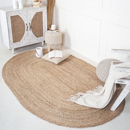 Hand Woven Jute Braided Rug