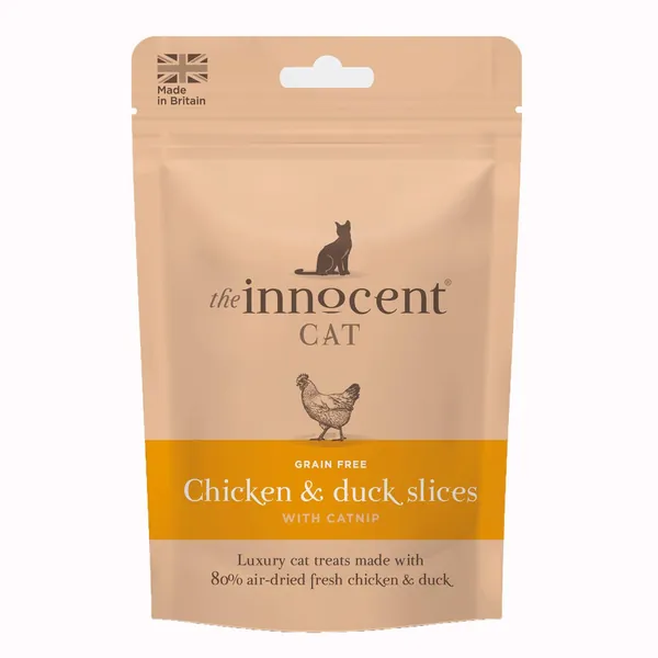 The Innocent Cat Chicken And Duck Slices With Catnip 70g